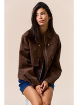 Palm Desert Jacket- Faux Suede Jacket