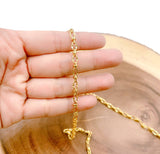 findings4uGem - Gold Filled Cuban Curb Unfinished Craft Chain By Foot, CH071: Gold / 3 Feet