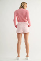 Pink Striped shorts