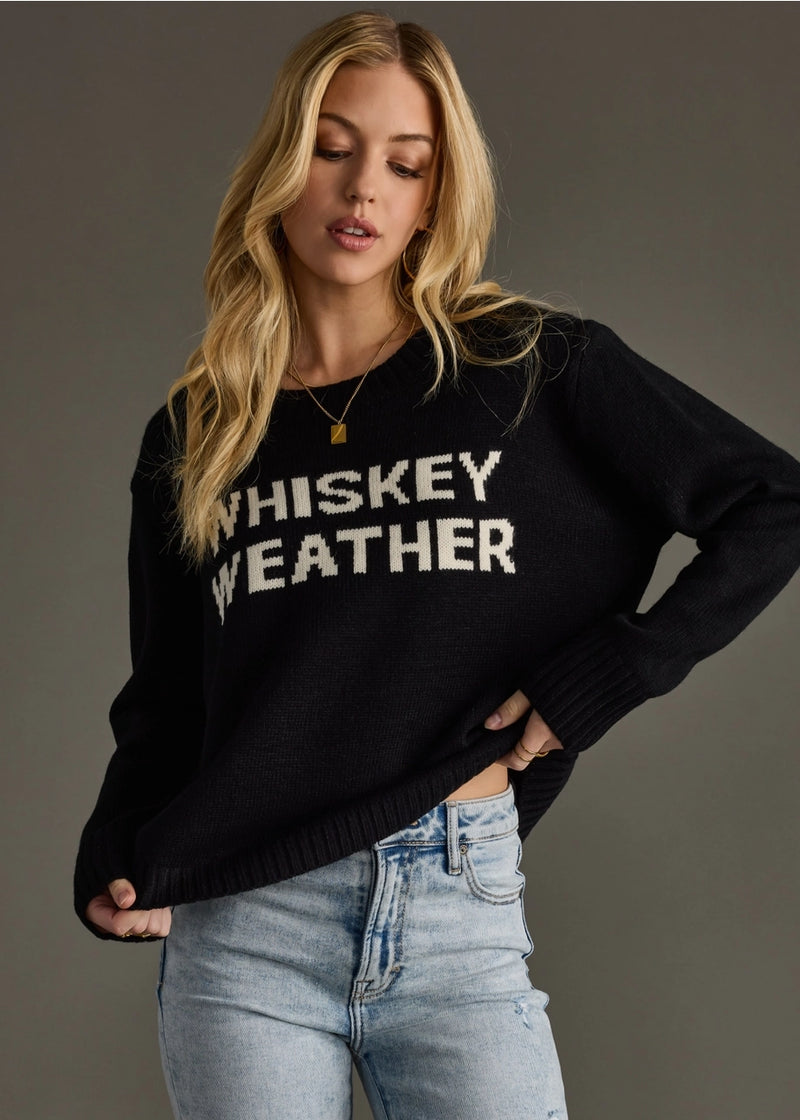 Whiskey Weather Sweater - Black