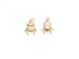 Jewel Pledge - Gold Beetle Charms Insect Pendant CPG2066: Gold / 1 pieces