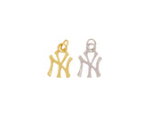 Jewel Pledge - Gold and Silver New York Monogram Charm CPG-CPS2372: Gold / 3pcs