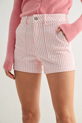 Pink Striped shorts