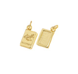 Jewel Pledge - Airplane Passport Charm Aviation Gift for TravelersCPG769: Gold / 5pcs