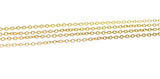 Jewel Pledge - Waterproof Tarnish Proof Gold Stainless Oval Rollo Chain: 3 feet