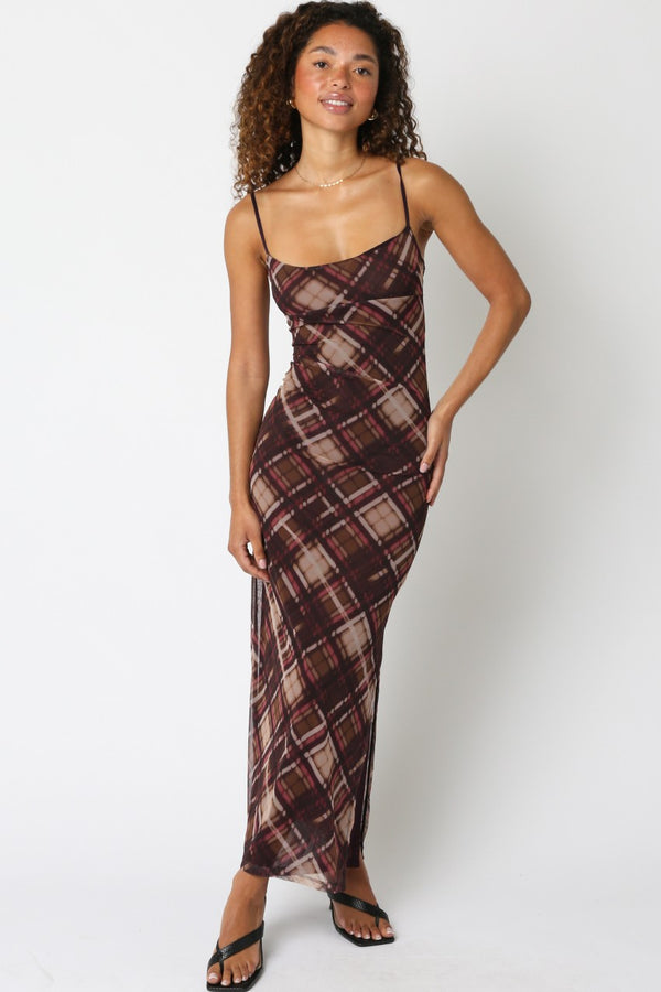 Checkered Maxi Dress