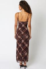 Checkered Maxi Dress