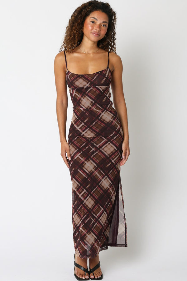Checkered Maxi Dress