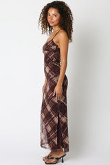 Checkered Maxi Dress