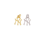 Jewel Pledge - Gold and Silver New York Monogram Charm CPG-CPS2372: Gold / 3pcs