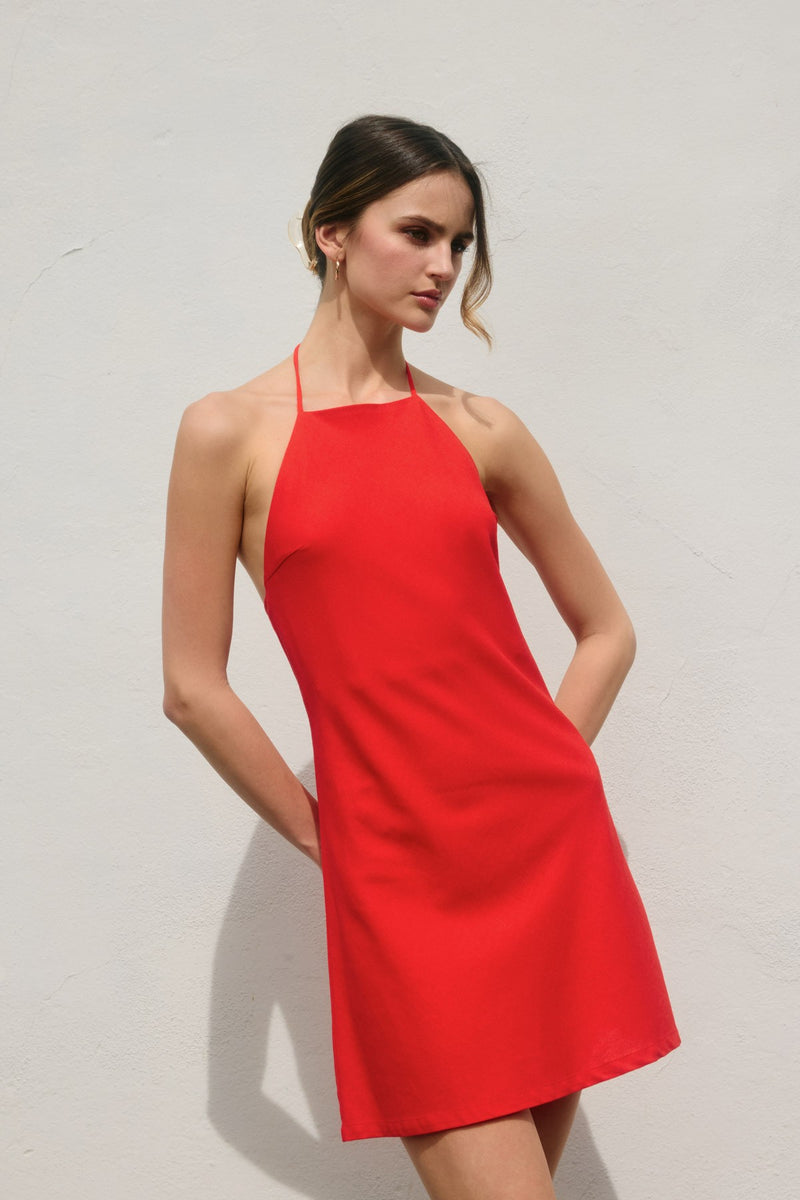 Aubree Linen Dress