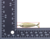 Jewel Pledge - Large Gold Fish Charm For Jewelry, Gold Fish Pendant CPG3045: 3pcs