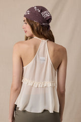 Ruffle Me Away Tank