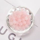 CRCBEADS - Rose Quartz Smooth Round Beads 4mm 6mm 8mm 10mm 12mm 15.5" Strand: 8mm