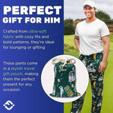 Funky Junque - Mens Pajama Pants - Birdie Juice (Golf) - Green: Large-XL