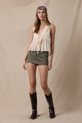 Ruffle Me Away Tank