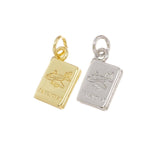 Jewel Pledge - Airplane Passport Charm Aviation Gift for TravelersCPG769: Gold / 5pcs