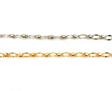 findings4uGem - Gold Filled Cuban Curb Unfinished Craft Chain By Foot, CH071: Silver / 3 Feet