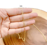 findings4uGem - Gold Filled Paperclip Link Chain by Foot, bulk Chain CH108 : 3 Feet / XS