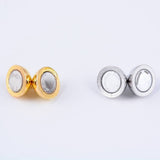 CRCBEADS - Silver/Gold Plated Strong Magnetic Clasps Round Size 6mm 8mm 10mm 12mm: Silver / 12mm