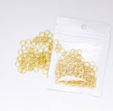 Jewel Pledge - 6x1mm Gold Open Jump Ring,Jewelry Making Supply JPRJP6: 1 bag