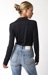 Light Weight Jersey Button Up - Bodysuit