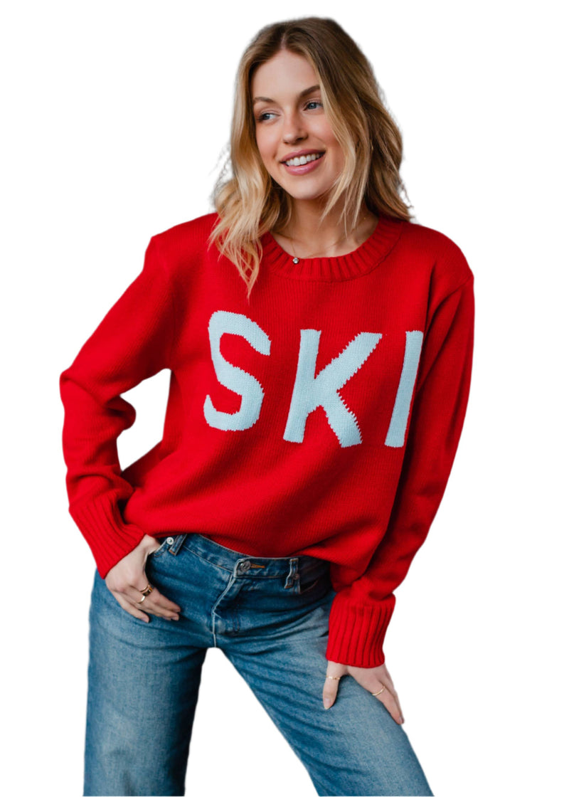 Ski Sweater Red