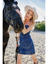 Heartbreaker Cutout Denim Mini