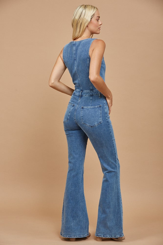 Ethan - Medium Wash Jumpsuit