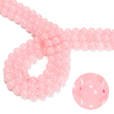 CRCBEADS - Rose Quartz Smooth Round Beads 4mm 6mm 8mm 10mm 12mm 15.5" Strand: 8mm