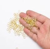 Jewel Pledge - 6x1mm Gold Open Jump Ring,Jewelry Making Supply JPRJP6: 1 bag