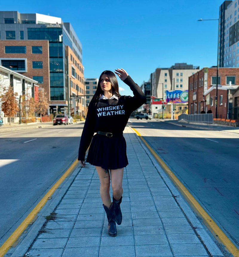 Whiskey Weather Sweater - Black