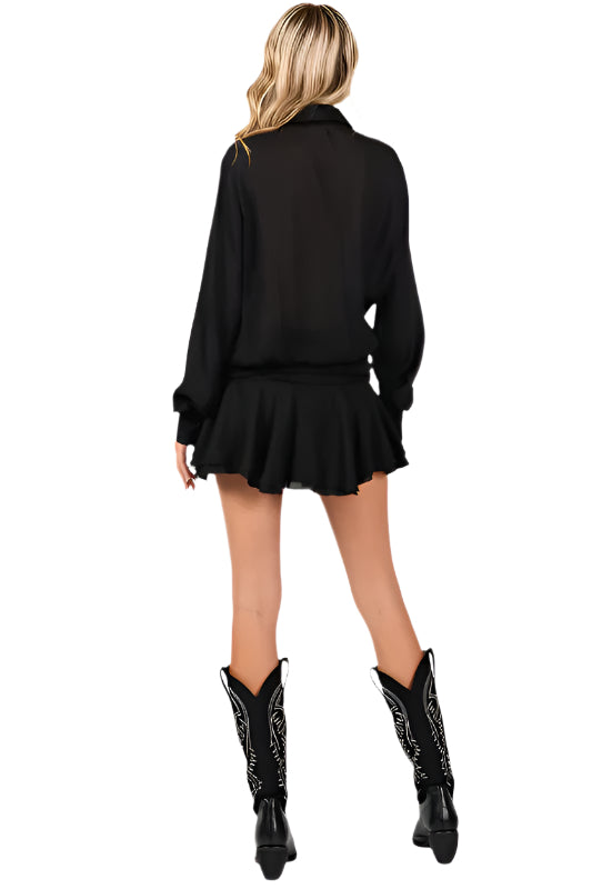 Remy - Chiffon Shirt Dress