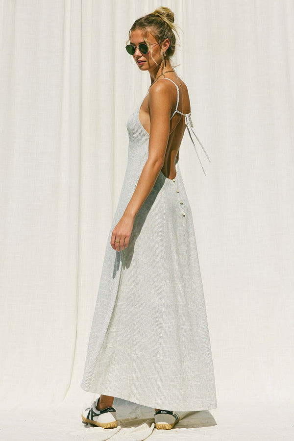 Seina - Striped Linen Dress
