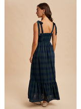 Highland Muse- Tartan Maxi Dress