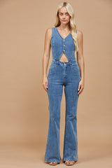 Ethan - Medium Wash Jumpsuit