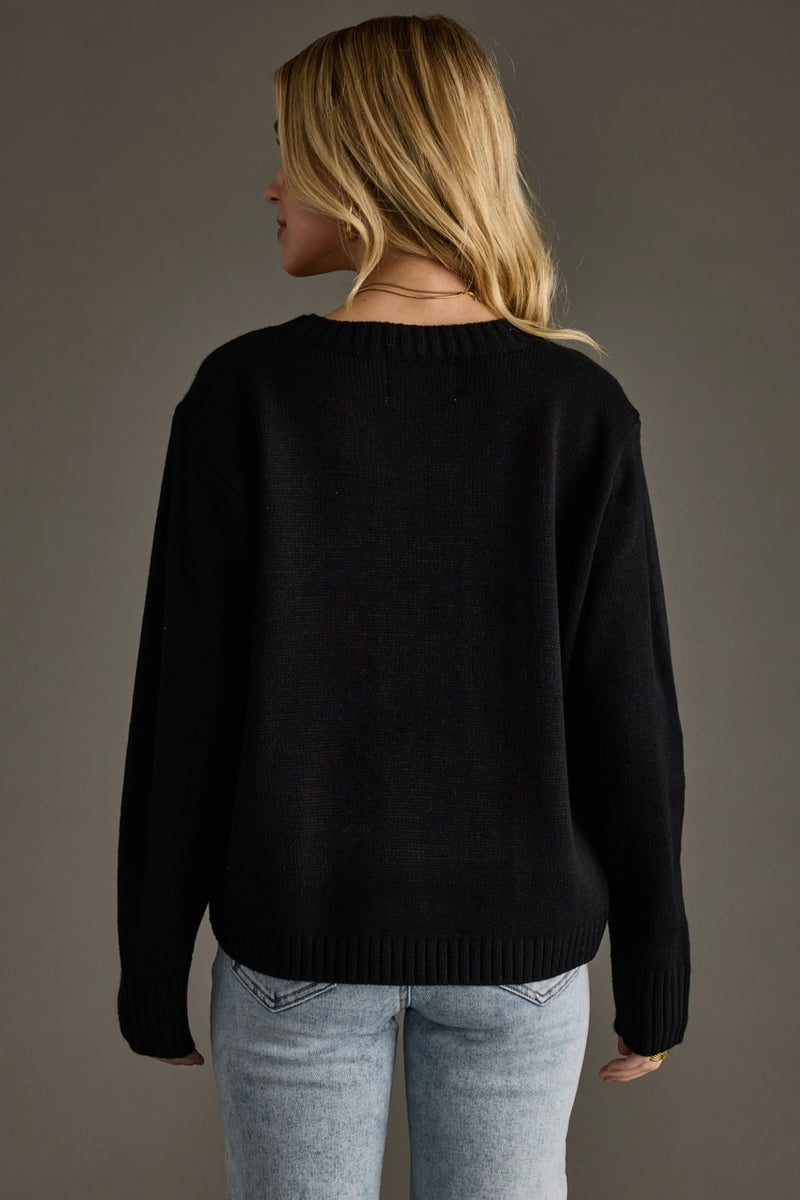 Whiskey Weather Sweater - Black