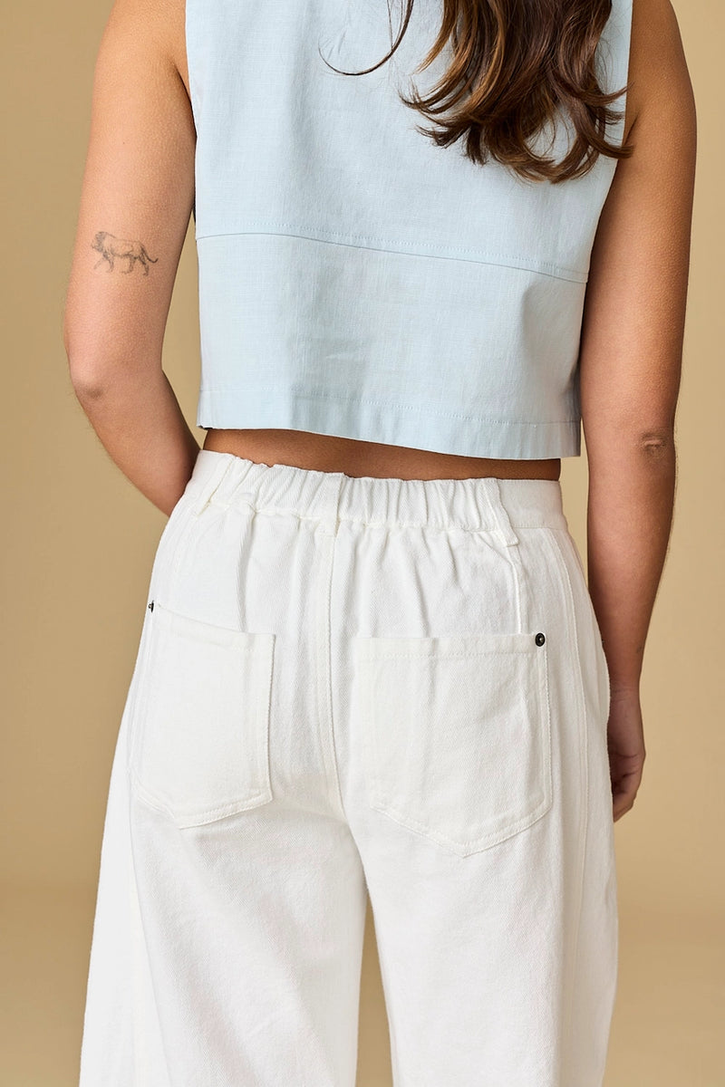 Barrel Pants - White