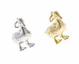 Jewel Pledge - 18k Gold/Silver 3D Baby Chick & Duckling Charm CPG-CPS2370: Gold / 5 pcs
