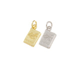 Jewel Pledge - Airplane Passport Charm Aviation Gift for TravelersCPG769: Gold / 5pcs