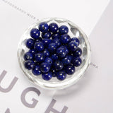 CRCBEADS - Lapis Lazuli Smooth Round Beads 6mm 8mm 10mm 12mm 15.5" Strand: 10mm