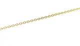 Jewel Pledge - Waterproof Tarnish Proof Gold Stainless Oval Rollo Chain: 3 feet