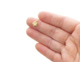 Jewel Pledge - Tiny Animal Paw Charm for Jewelry Making, CPG-CPS1375: Gold / 3pcs