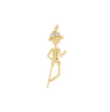 Jewel Pledge - Halloween Dancing CZ  Dia De Los Muertos Charm, CPG3298: 3pcs