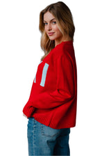 Ski Sweater Red