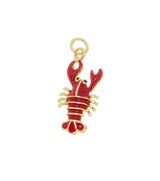 Jewel Pledge - Lobster Charm for Sealife Jewelry Making CPG3335: 3pcs