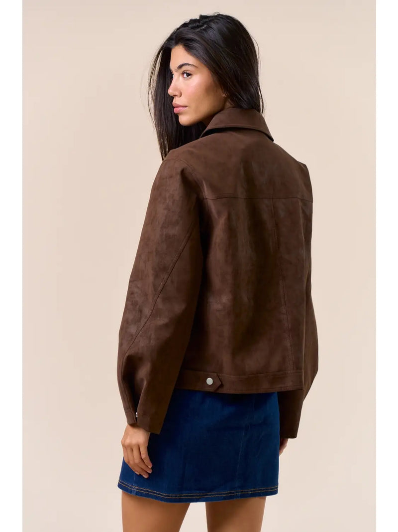 Palm Desert Jacket- Faux Suede Jacket