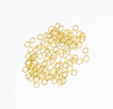Jewel Pledge - 6x1mm Gold Open Jump Ring,Jewelry Making Supply JPRJP6: 1 bag