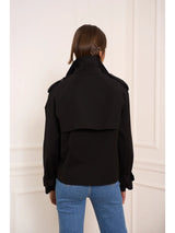 Eleanor Cropped Trench Coat - Cropped Jacket