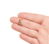 Jewel Pledge - Gold and Silver LA Monogram Charm CPG-CPS2368: Gold / 6pcs